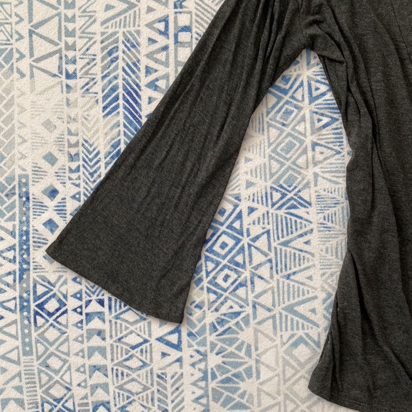 Prospect Boulevard Soft Gray Draped Top - Picture 3 of 5